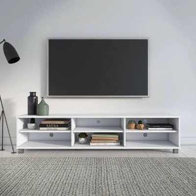 Hollywood TV Stand for TVs up to 85" White - CorLiving 3 Hollywood TV Stand for TVs up to 85" White - CorLiving