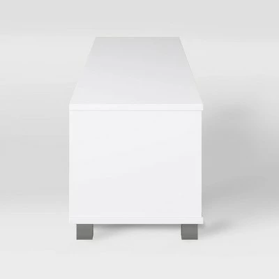 Hollywood TV Stand for TVs up to 85" White - CorLiving 6 Hollywood TV Stand for TVs up to 85" White - CorLiving - Image 4