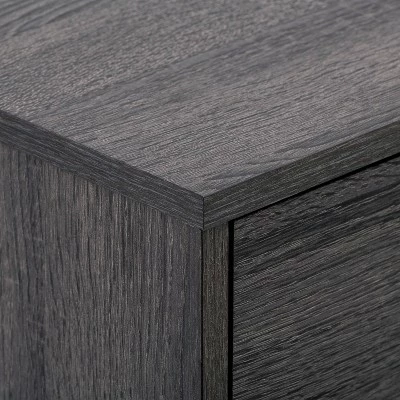 Hollywood Wood Grain TV Stand for TVs up to 85" with Drawers Gray - CorLiving 9 Hollywood Wood Grain TV Stand for TVs up to 85" with Drawers Gray - CorLiving - Image 7