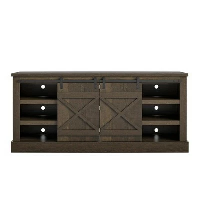 Room & Joy Marlette TV Stand for TVs up to 70" Brown Oak - Room & Joy 6 Room & Joy Marlette TV Stand for TVs up to 70" Brown Oak - Room & Joy - Image 4