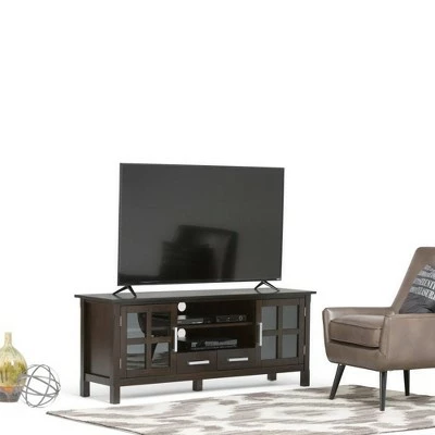 Waterloo Wide TV Stand for TVs up to 65" Hickory Brown - WyndenHall 3 Waterloo Wide TV Stand for TVs up to 65" Hickory Brown - WyndenHall