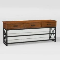 Houston TV Bench for TVs up to 70" - CorLiving Whitewash/gray Oak -Cheap TV Stands Store unnamed file 8290