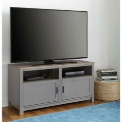 Room & Joy Paramount TV Stand for TVs up to 60" Gray/Distressed Brown Oak - Room & Joy -Cheap TV Stands Store unnamed file 8312