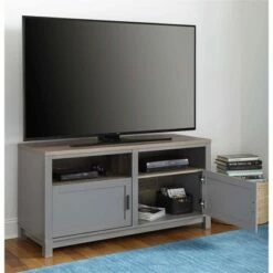 Room & Joy Paramount TV Stand for TVs up to 60" Gray/Distressed Brown Oak - Room & Joy -Cheap TV Stands Store unnamed file 8313