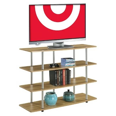 XL Highboy TV Stand for TVs up to 60" Light Oak - Breighton Home 5 XL Highboy TV Stand for TVs up to 60" Light Oak - Breighton Home - Image 3