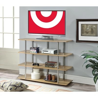 XL Highboy TV Stand for TVs up to 60" Light Oak - Breighton Home 6 XL Highboy TV Stand for TVs up to 60" Light Oak - Breighton Home - Image 4