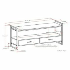 Lawson Solid Mango Wood TV Stand for TVs up to 66" Natural - WyndenHall -Cheap TV Stands Store unnamed file 8348
