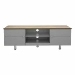Driftwood Top TV Stand for TVs up to 70" Satin Gray - AVF -Cheap TV Stands Store unnamed file 8352