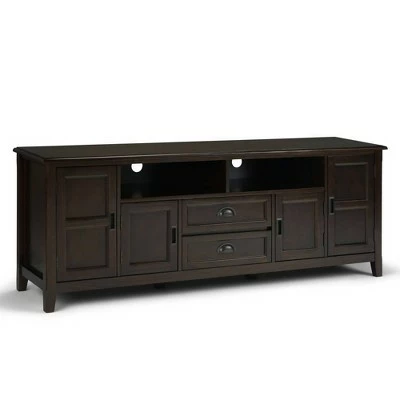Portland TV Stand for TVs up to 80" - WyndenHall Mahogany Brown 9 Portland TV Stand for TVs up to 80" - WyndenHall Mahogany Brown - Image 8