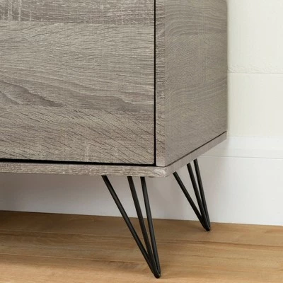 Evane TV Stand for TVs up to 55" with Doors Oak Camel - South Shore 7 Evane TV Stand for TVs up to 55" with Doors Oak Camel - South Shore - Image 5