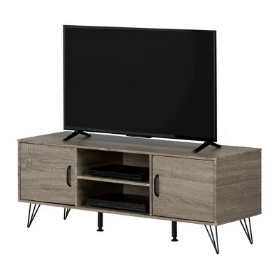 Evane TV Stand for TVs up to 55" with Doors Oak Camel - South Shore 10 Evane TV Stand for TVs up to 55" with Doors Oak Camel - South Shore - Image 8