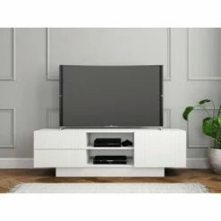 Marble TV Stand for TVs up to 60" White - Nexera