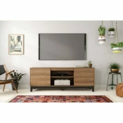 Rhapsody TV Stand for TVs up to 72" Black - Nexera