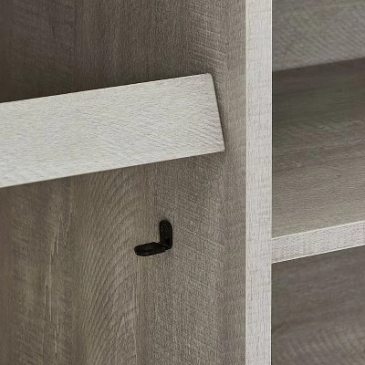 Dark Drift Wood Desktop TV Stand for TVs up to 64" Off White - Home Essentials 10 Dark Drift Wood Desktop TV Stand for TVs up to 64" Off White - Home Essentials - Image 8