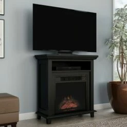 Hastings Home Electric Fireplace TV Stand With Faux Logs and LED Flames - Black 9 Hastings Home Electric Fireplace TV Stand With Faux Logs and LED Flames - Black -Cheap TV Stands Store unnamed file 851
