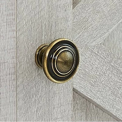 Dark Drift Wood Desktop TV Stand for TVs up to 64" Off White - Home Essentials 11 Dark Drift Wood Desktop TV Stand for TVs up to 64" Off White - Home Essentials - Image 9