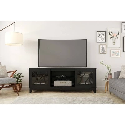 Venus TV Stand for TVs up to 72" - Nexera Cinnamon/black 3 Venus TV Stand for TVs up to 72" - Nexera Cinnamon/black