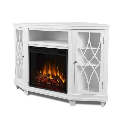 Real Flame Lynette Electric Fireplace Entertainment Center White 3 Real Flame Lynette Electric Fireplace Entertainment Center White