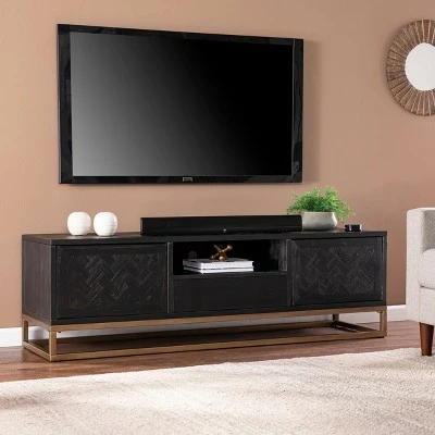 Dogafte Reclaimed Wood TV Stand for TVs up to 63" Black - Aiden Lane 4 Dogafte Reclaimed Wood TV Stand for TVs up to 63" Black - Aiden Lane - Image 2