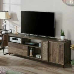 Niles TV Stand for TVs up to 80" Reclaimed Oak - HOMES: Inside + Out -Cheap TV Stands Store unnamed file 8590