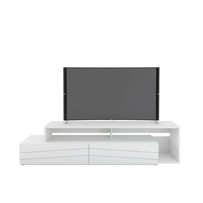 Tonik TV Stand for TVs up to 72" - Nexera Natural/white 9 Tonik TV Stand for TVs up to 72" - Nexera Natural/white - Image 7