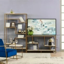 Marmo Faux Marble Top TV Stand for TVs up to 60" Brass - Teamson Home 11 Marmo Faux Marble Top TV Stand for TVs up to 60" Brass - Teamson Home -Cheap TV Stands Store unnamed file 8623