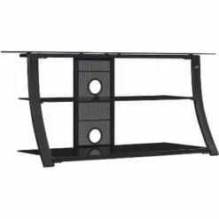 Bell'O Gloss Black Metal & Glass Flat Panel AV Table -Cheap TV Stands Store unnamed file 8645