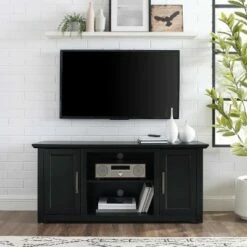 Camden Low Profile TV Stand for TVs up to 60" - Crosley Frosted Oak -Cheap TV Stands Store unnamed file 8693