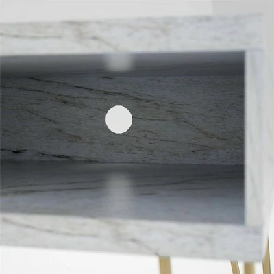 Athena TV Stand for TVs up to 42" - Novogratz Marble Black 10 Athena TV Stand for TVs up to 42" - Novogratz Marble Black - Image 8