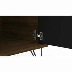 Carmel TV Stand for TVs up to 60" Dark Brown/Black - Chique