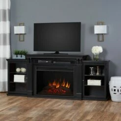 Real Flame Tracey Grand Electric Fireplace Entertainment Center Black -Cheap TV Stands Store unnamed file 881