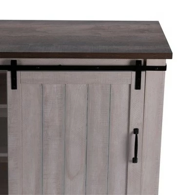 TV Stand for TVs up to 52" Saw Cut Off White - Home Essentials 4 TV Stand for TVs up to 52" Saw Cut Off White - Home Essentials - Image 2