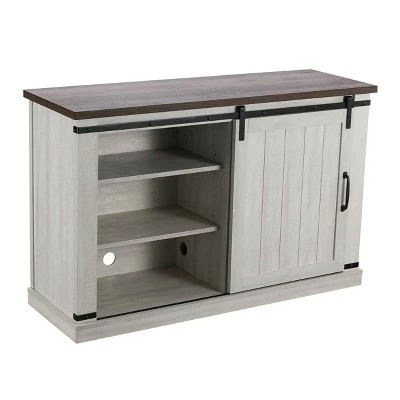 TV Stand for TVs up to 52" Saw Cut Off White - Home Essentials 10 TV Stand for TVs up to 52" Saw Cut Off White - Home Essentials - Image 8