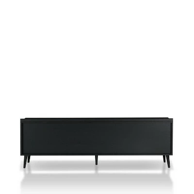 Dominique TV Stand for TVs up to 78" Black/White Oak - miBasics 9 Dominique TV Stand for TVs up to 78" Black/White Oak - miBasics - Image 7