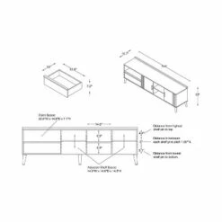 Dominique TV Stand for TVs up to 78" Black/White Oak - miBasics 17 Dominique TV Stand for TVs up to 78" Black/White Oak - miBasics -Cheap TV Stands Store unnamed file 8965