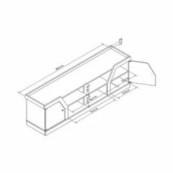 Invera 4 Shelf TV Stand for TVs up to 70" Espresso - HOMES: Inside + Out -Cheap TV Stands Store unnamed file 8999