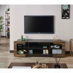 Dimanche TV Stand for TVs up to 70" Dark Wenge - HOMES: Inside + Out