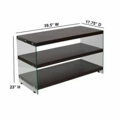 Shelves with TV Stand for TVs up to 40" Brown - Riverstone Furniture -Cheap TV Stands Store unnamed file 9060