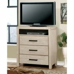 Hayes TV Stand for TVs up to 40" Light Brown White - HOMES: Inside + Out