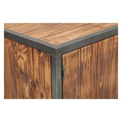 Crawford & Burke Wood and Metal TV Stand for TVs up to 60" Brown - Crawford & Burke 8 Crawford & Burke Wood and Metal TV Stand for TVs up to 60" Brown - Crawford & Burke - Image 6