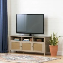 Balka TV Stand for TVs up to 65" Rustic Oak - South Shore