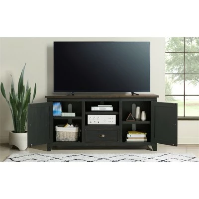 Monterey 60" TV Stand Black and Brown - Martin Svensson Home 6 Monterey 60" TV Stand Black and Brown - Martin Svensson Home - Image 4