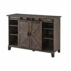 Halgo Barn Door TV Stand for TVs up to 50" Burnt Oak - Aiden Lane -Cheap TV Stands Store unnamed file 9178