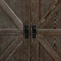 Halgo Barn Door TV Stand for TVs up to 50" Burnt Oak - Aiden Lane -Cheap TV Stands Store unnamed file 9184