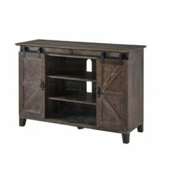 Halgo Barn Door TV Stand for TVs up to 50" Burnt Oak - Aiden Lane -Cheap TV Stands Store unnamed file 9187