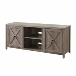 Henn& Hart 58" Modern Farmhouse Double Sliding Door Gray Oak Wood TV Stand - Henn&Hart -Cheap TV Stands Store unnamed file 9231