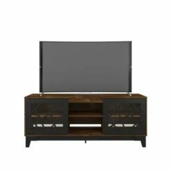 Graphic 2 Door TV Stand for TVs up to 70" - Nexera Black/nutmeg -Cheap TV Stands Store unnamed file 9239