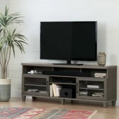 Adrian TV Stand for TVs up to 75'' - South Shore Ash