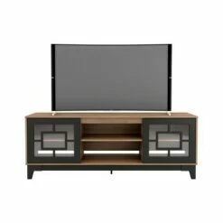 Magnolia 2 Door TV Stand for TVs up to 80" - Nexera Black/truffle -Cheap TV Stands Store unnamed file 9254