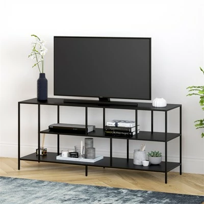 Henn& Hart Three-Shelf TV Stand in Black - Henn&Hart 9 Henn& Hart Three-Shelf TV Stand in Black - Henn&Hart - Image 7